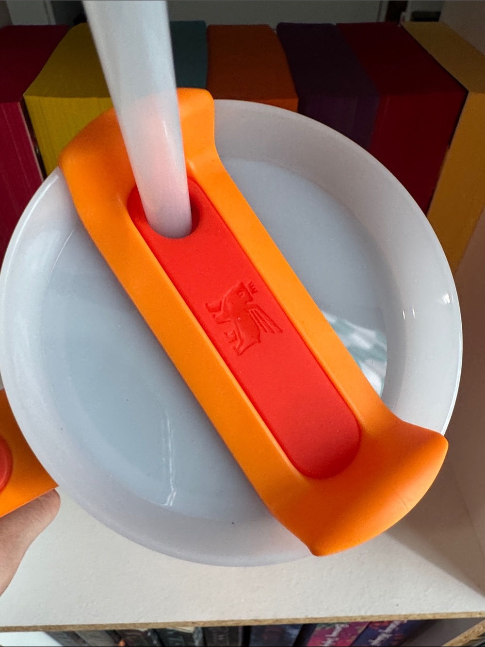 Stanley Orange Insulated Quencher Tumbler with Handle - Picture 3 of 3